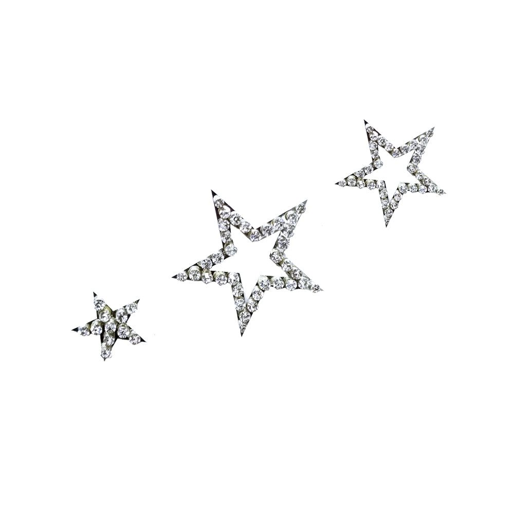 Star Stickers - Silver