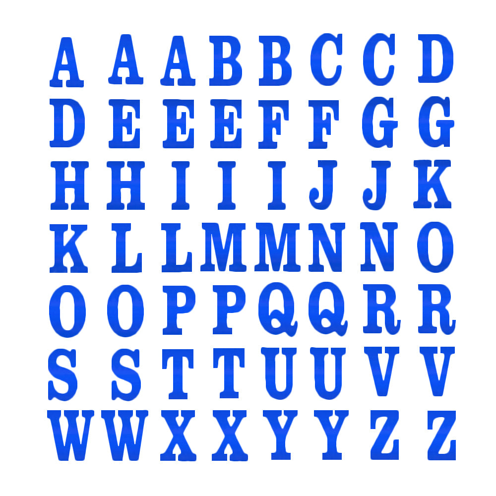 Comet Busters Self-Adhesive Uppercase Metallic Alphabet Stickers for A